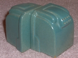 Modern shakers glazed bluegray jade